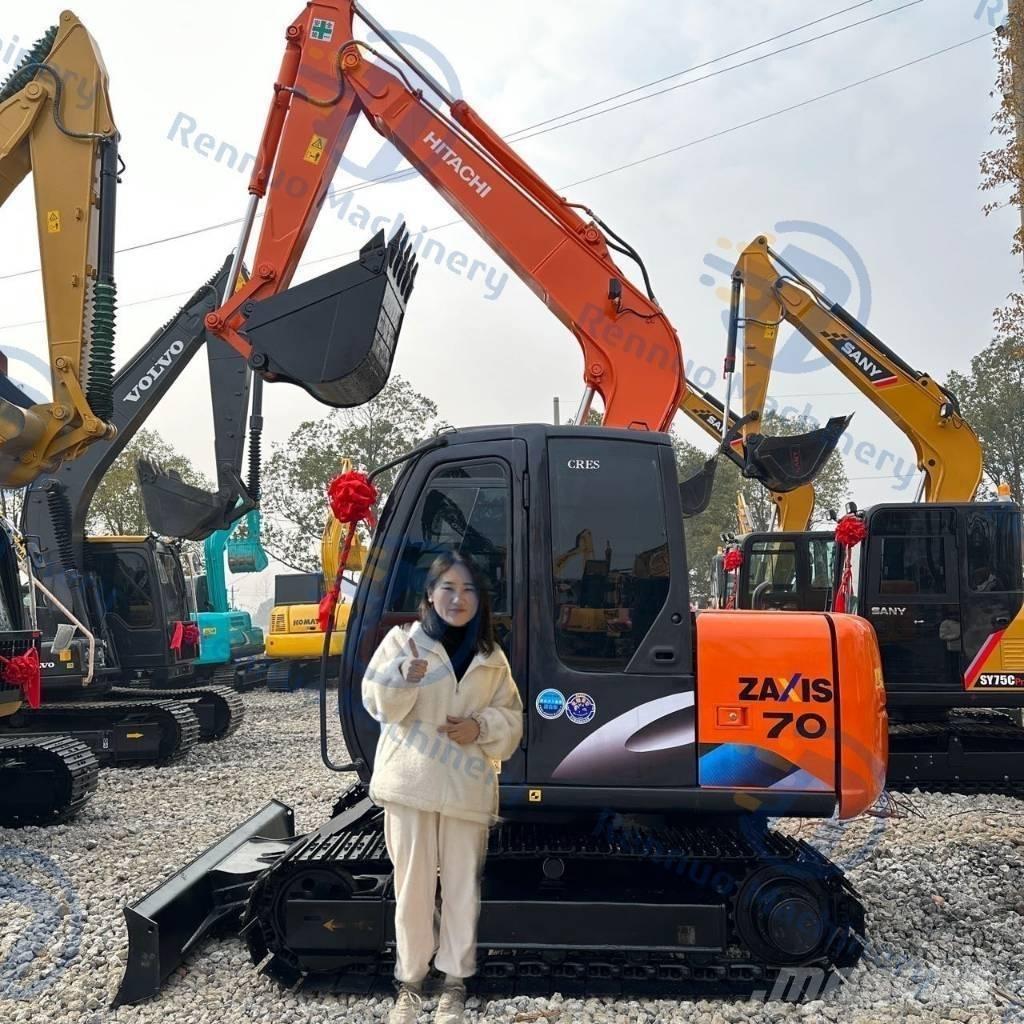 Hitachi ZX70 Mini ekskavatoriai < 7 t