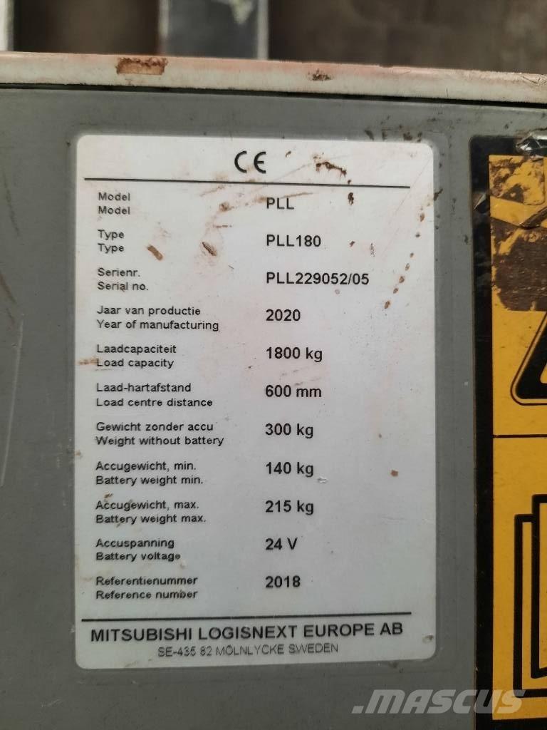 UniCarriers PLL180 Mažų aukščių keltuvai