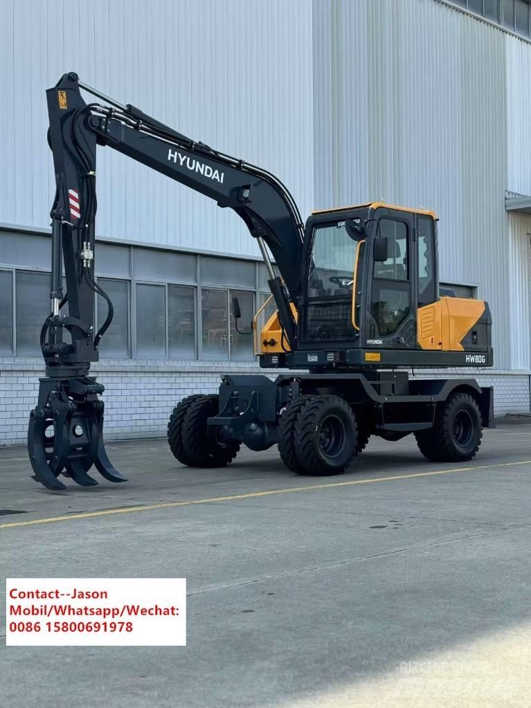 Hyundai HW80 Ratiniai ekskavatoriai