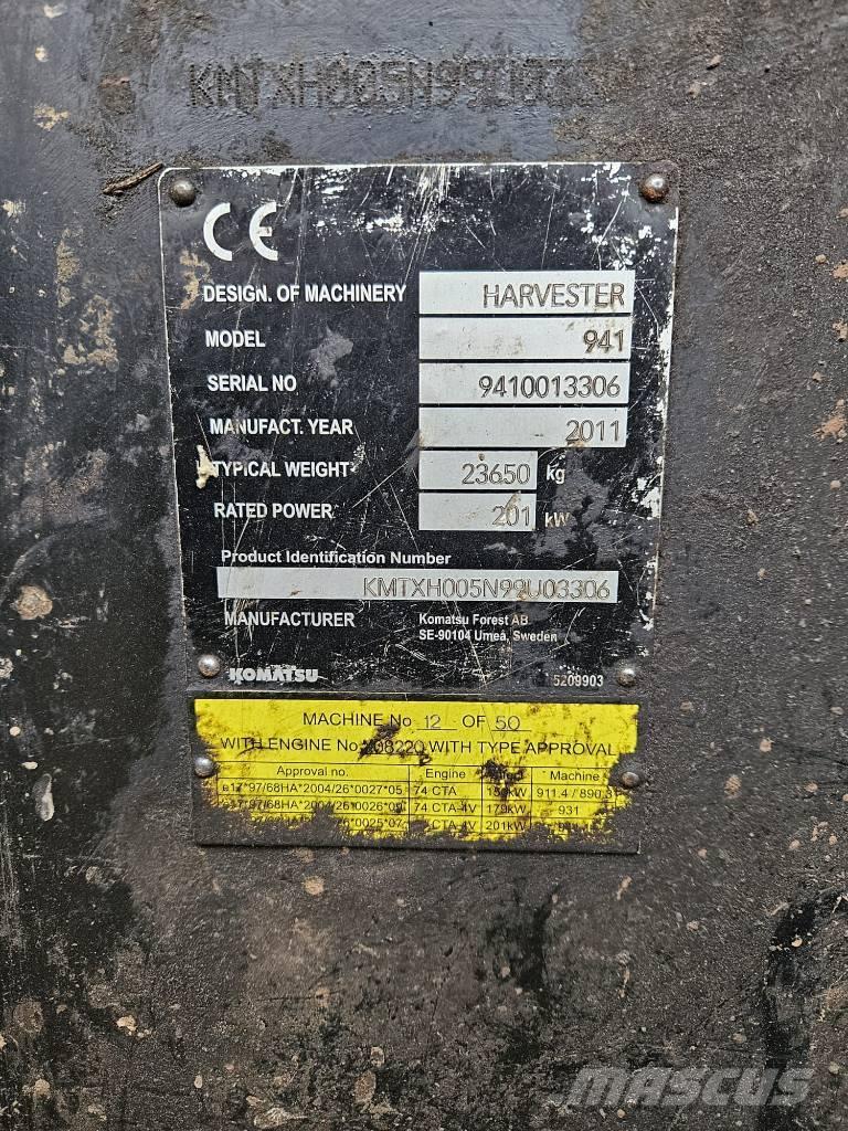 Komatsu 941 Miško technika (Harvesteriai)