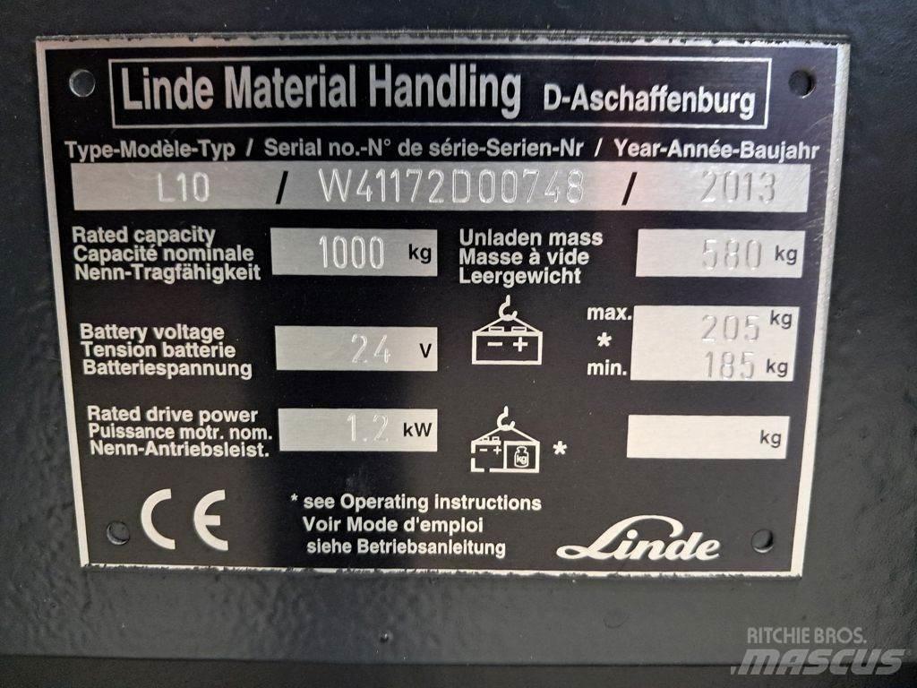 Linde L10 Rankiniai vėžimėliai