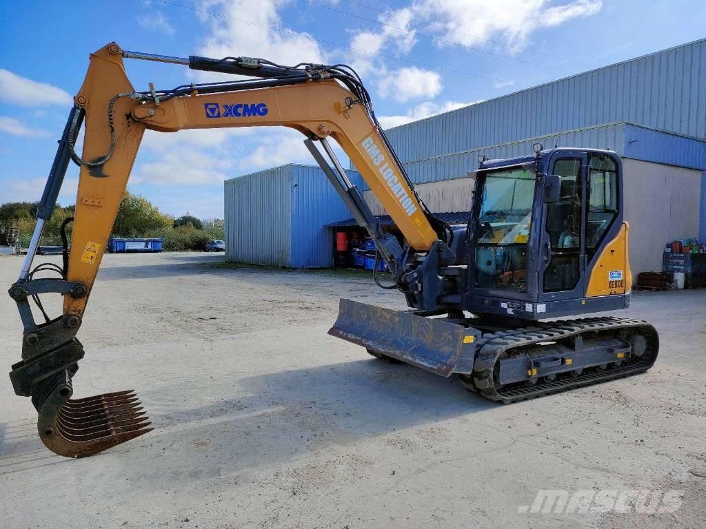 XCMG XE 80 E Vidutinės galios ekskavatoriai 7-12 t