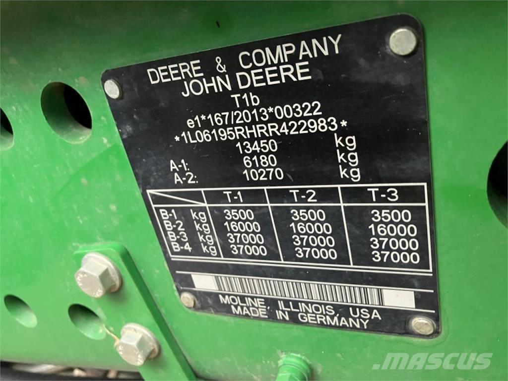 John Deere 6R 195 Traktoriai