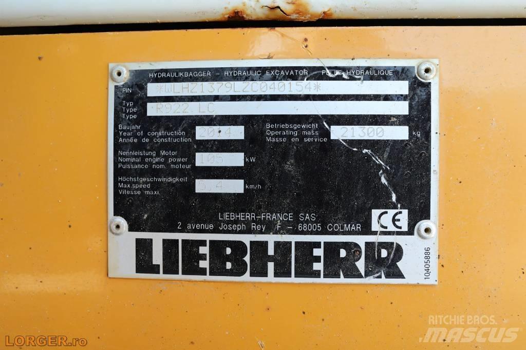 Liebherr R 922 LC Vikšriniai ekskavatoriai