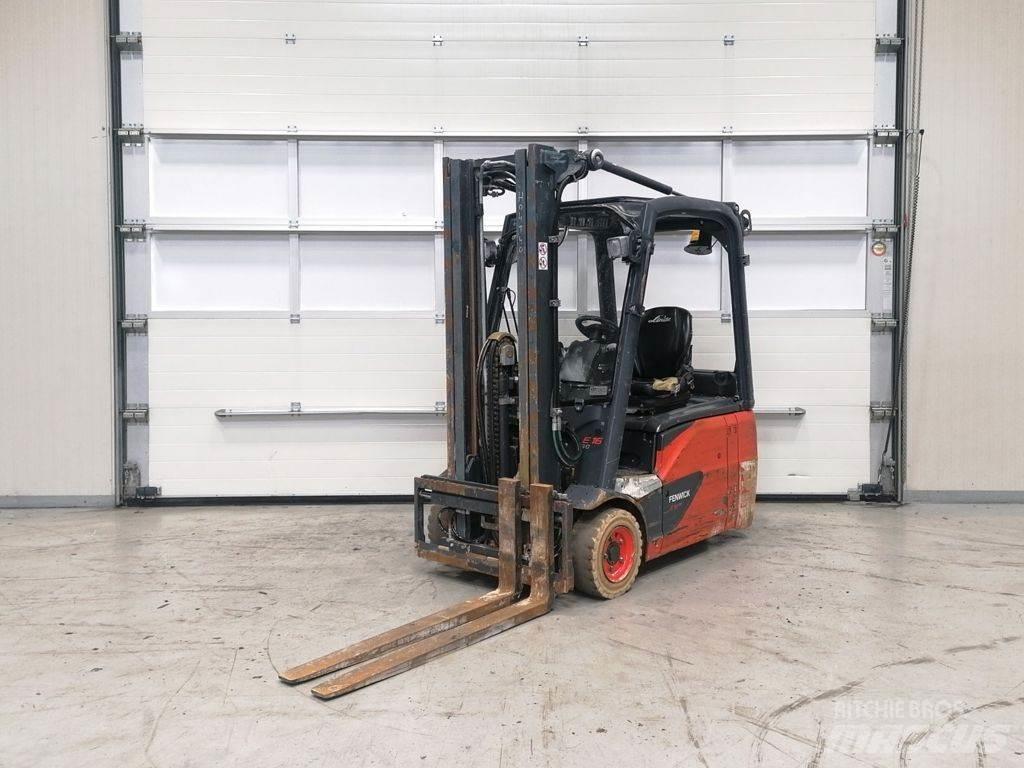 Linde E16-02 Elektriniai šakiniai krautuvai