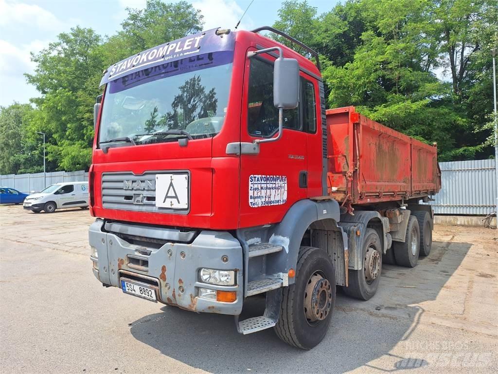MAN TGA 35.410 8X4 Platformos/ Pakrovimas iš šono