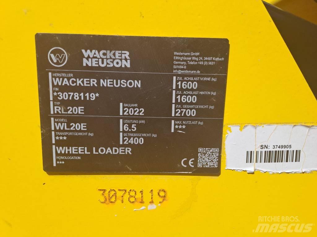 Wacker Neuson WL20e Naudoti ratiniai krautuvai