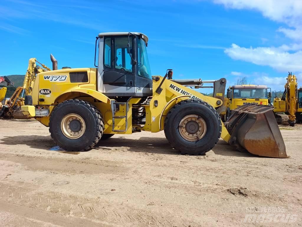 New Holland W 170 Naudoti ratiniai krautuvai