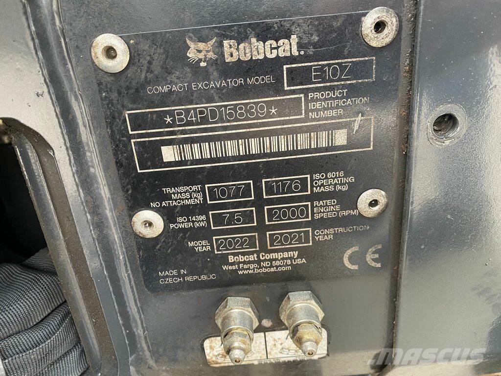 Bobcat e10z 2022 Mini ekskavatoriai < 7 t