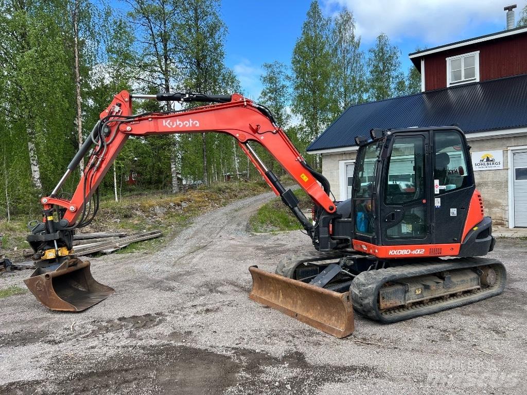 Kubota kx080-4a2 Vidutinės galios ekskavatoriai 7-12 t