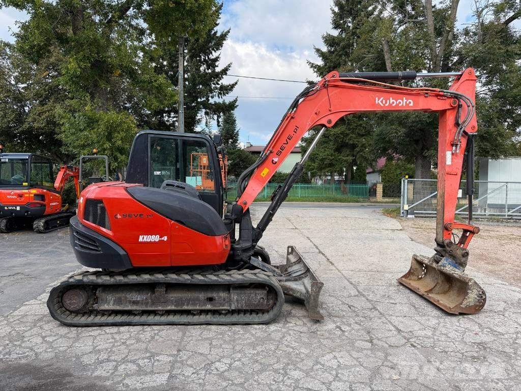 Kubota KX 080-4 Vidutinės galios ekskavatoriai 7-12 t