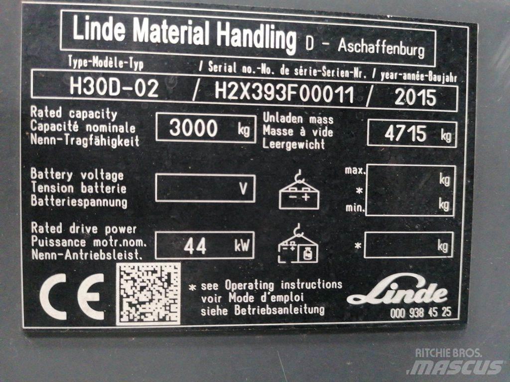 Linde H30D-02 Dyzeliniai krautuvai