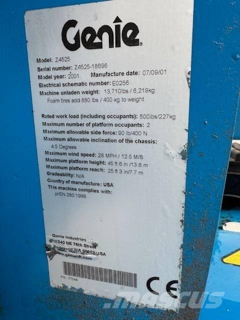 Genie Z 45/25 Alkūniniai keltuvai