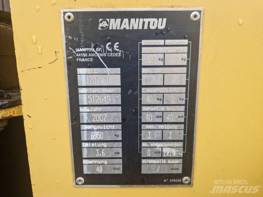 Manitou 170AETJL Alkūniniai keltuvai