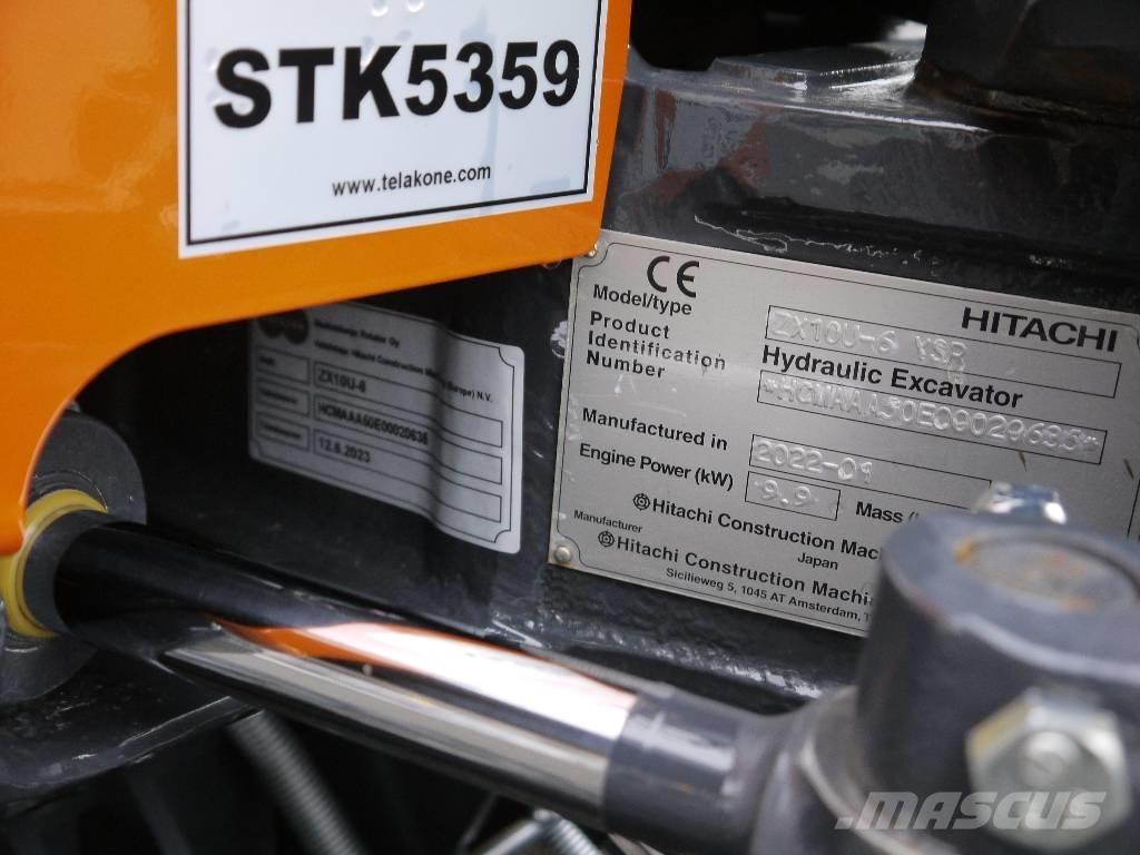 Hitachi ZX 10 U-6 Mini ekskavatoriai < 7 t