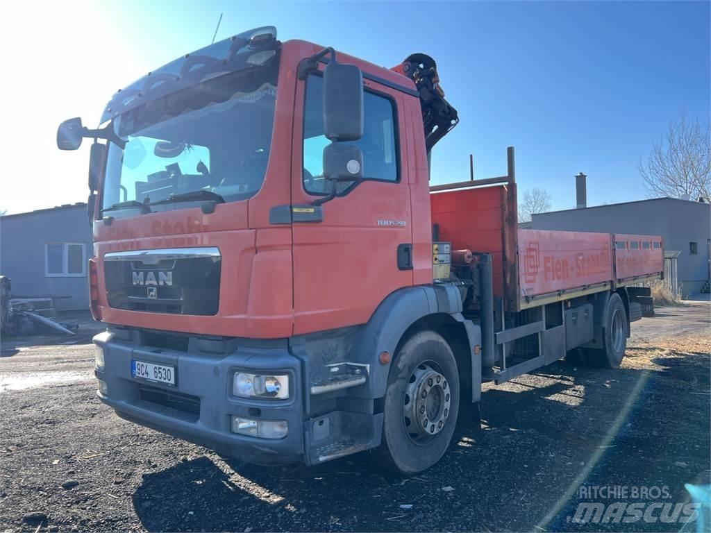 MAN TGM 15.290 + HR Platformos/ Pakrovimas iš šono