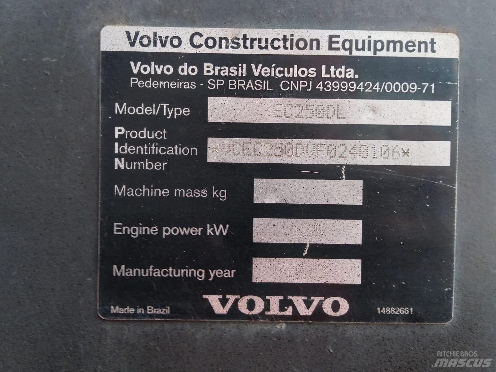 Volvo EC 250 D L Vikšriniai ekskavatoriai