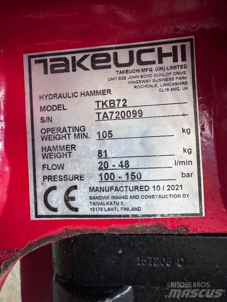 Takeuchi TB 219 Mini ekskavatoriai < 7 t