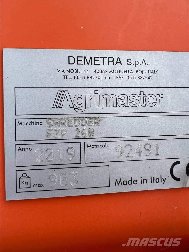 Agrimaster FZP 260 Ganyklų šienapjovės / rėžtuvės