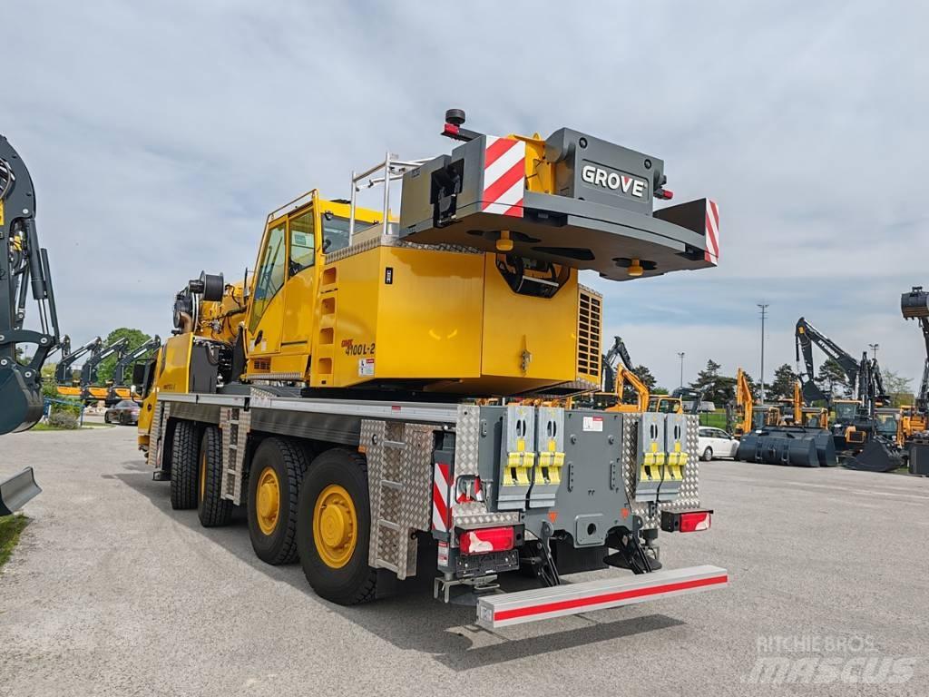 Grove GMK 4100 L-2 Neapdoroto reljefo kranai