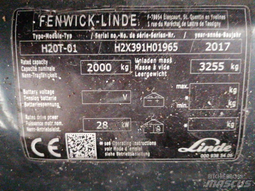 Linde H20T-01 LPG (dujiniai) krautuvai