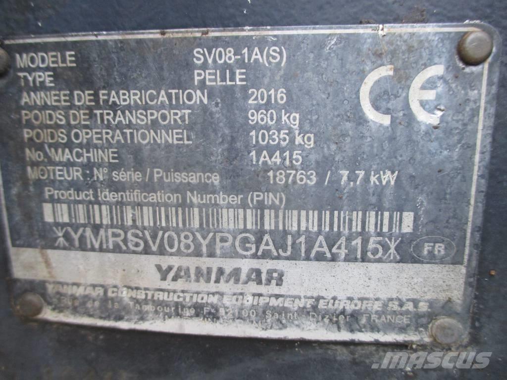 Yanmar SV 08-1 A Mini ekskavatoriai < 7 t