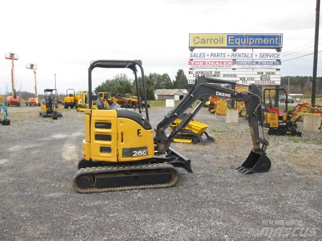John Deere 26G Mini ekskavatoriai < 7 t