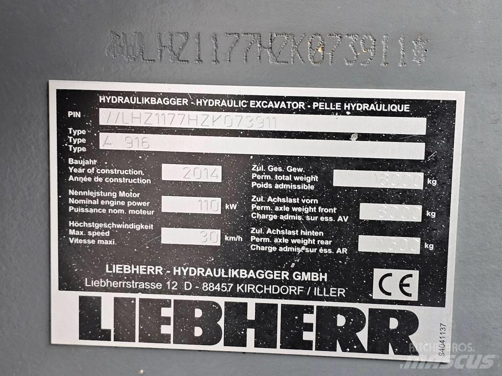Liebherr A 916 Ratiniai ekskavatoriai