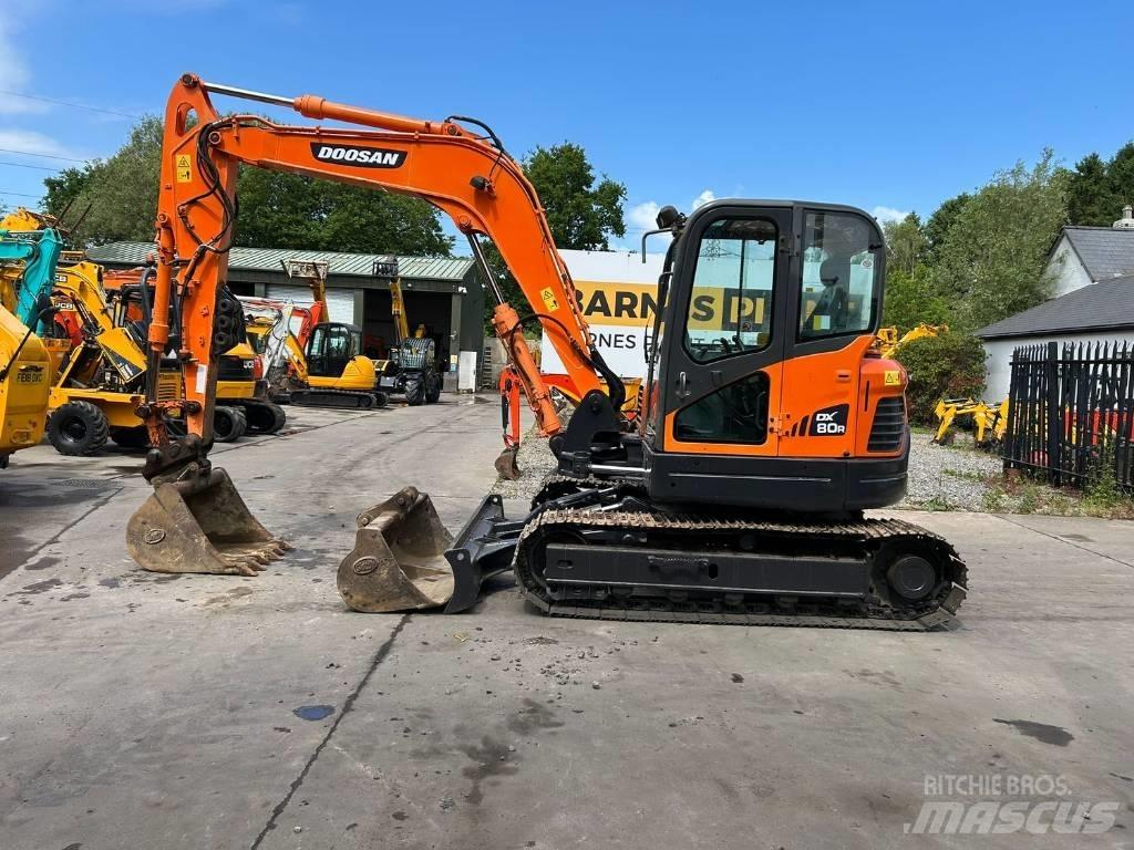 Doosan DX 80 R Vidutinės galios ekskavatoriai 7-12 t