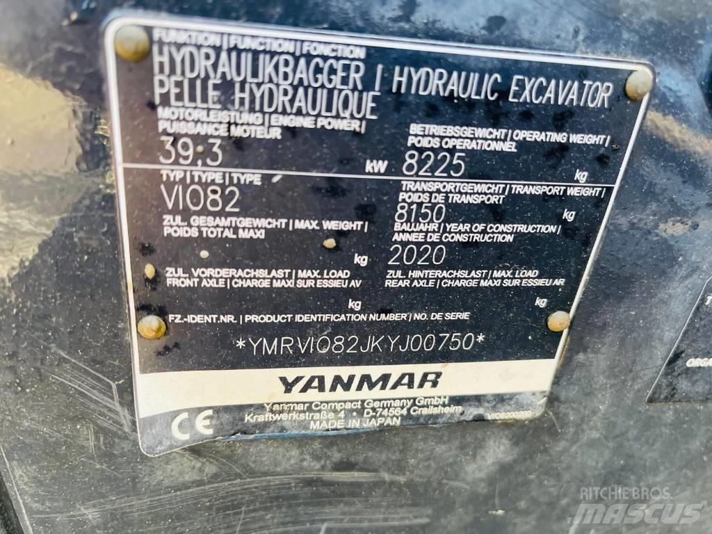 Yanmar Vio 82 Vidutinės galios ekskavatoriai 7-12 t