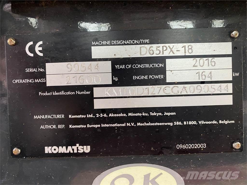 Komatsu D65PX-18 Vikšriniai buldozeriai