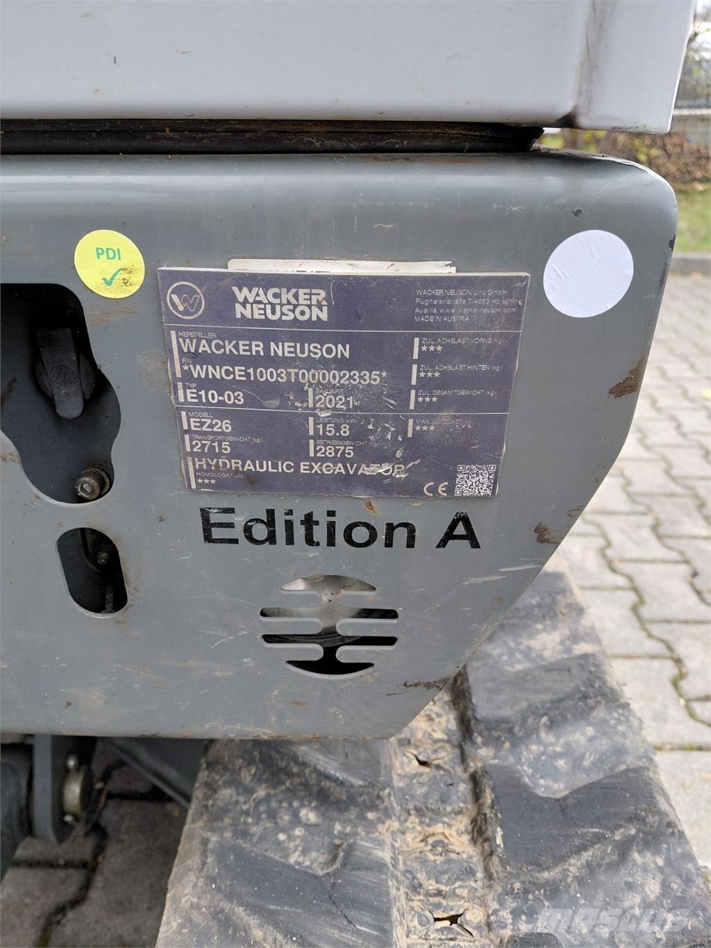 Wacker Neuson EZ26 Vikšriniai ekskavatoriai