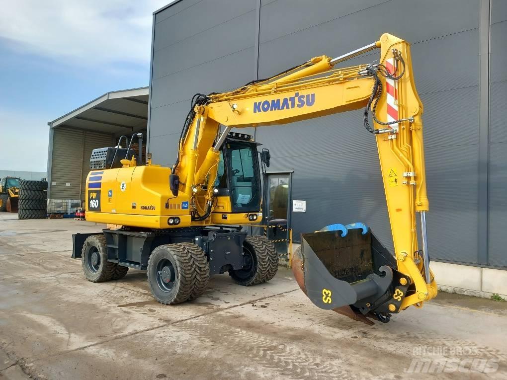 Komatsu PW160-11E0 Ratiniai ekskavatoriai