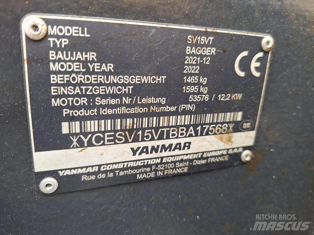 Yanmar SV 15 Mini ekskavatoriai < 7 t