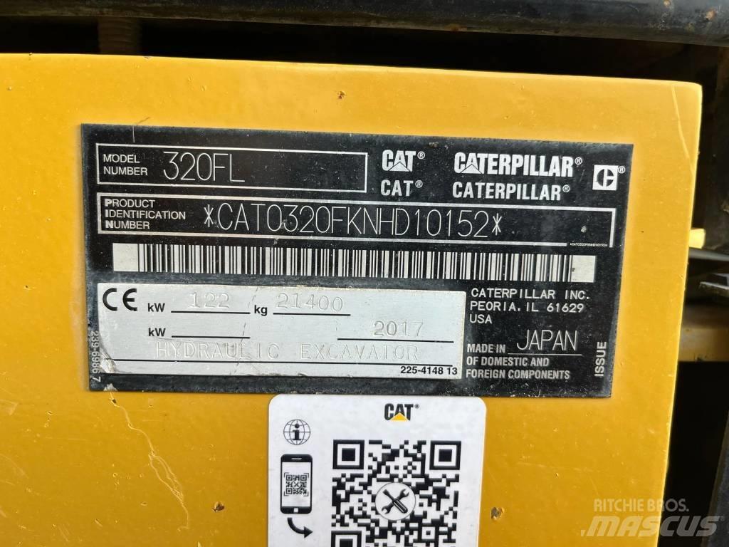 CAT 320 FL Vikšriniai ekskavatoriai
