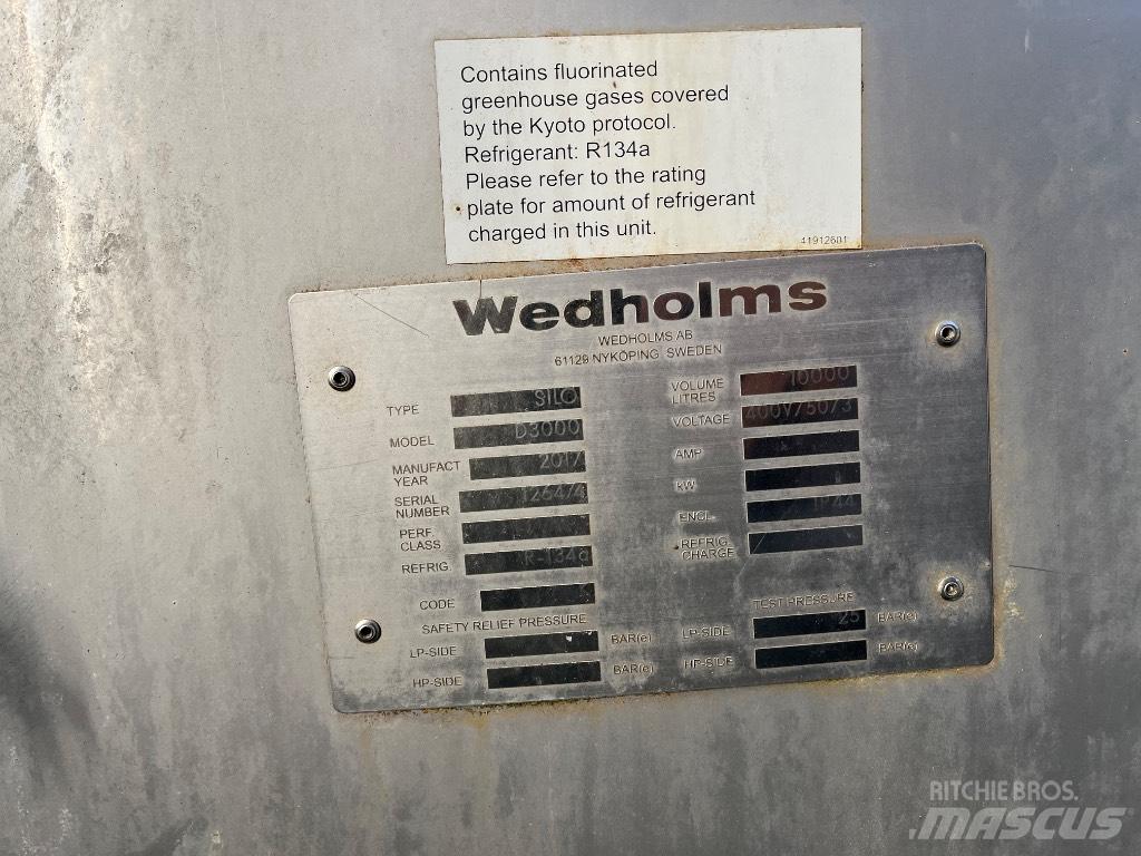 Wedholms D3000 Pieno talpyklos