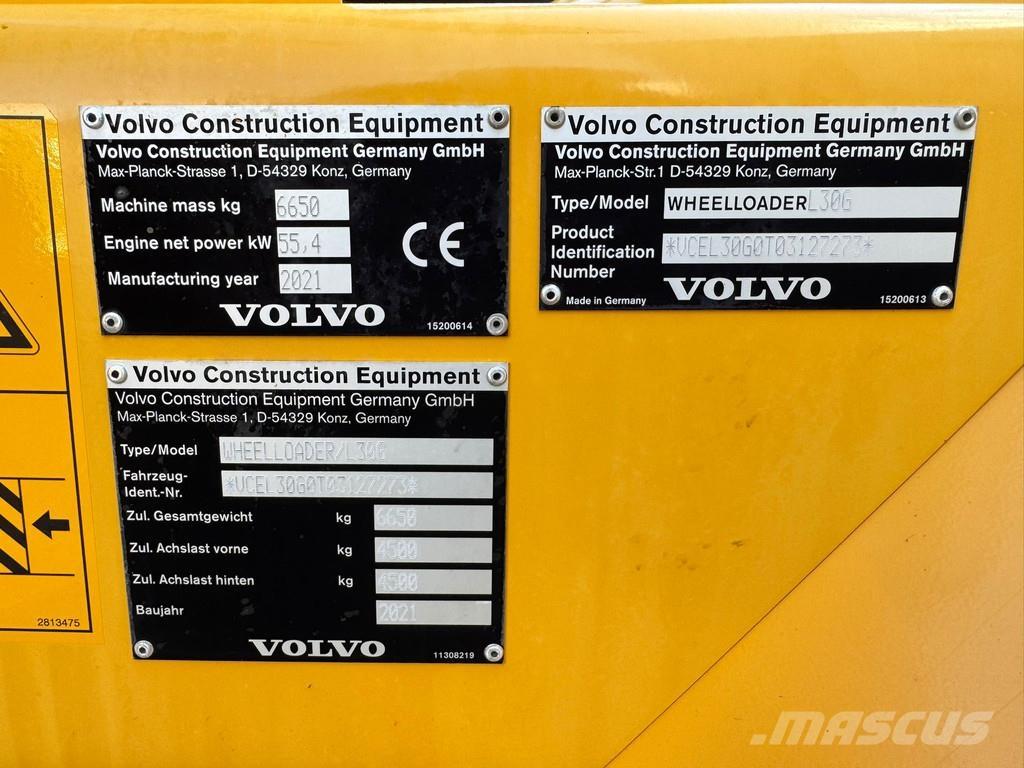 Volvo L30G Naudoti ratiniai krautuvai