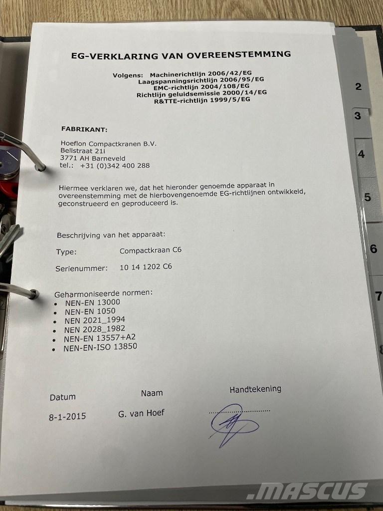 Hoeflon C 6 SOLD Mini kranai