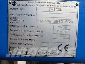 Hitachi ZX 130 W Ratiniai ekskavatoriai