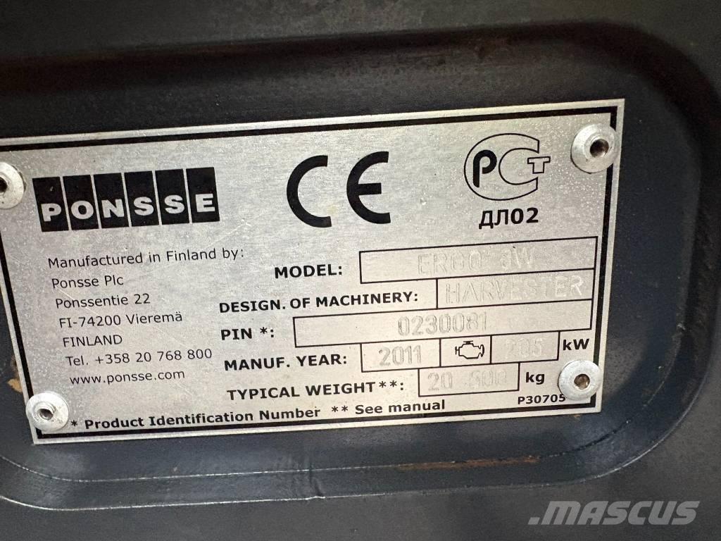 Ponsse Ergo 8W Miško technika (Harvesteriai)