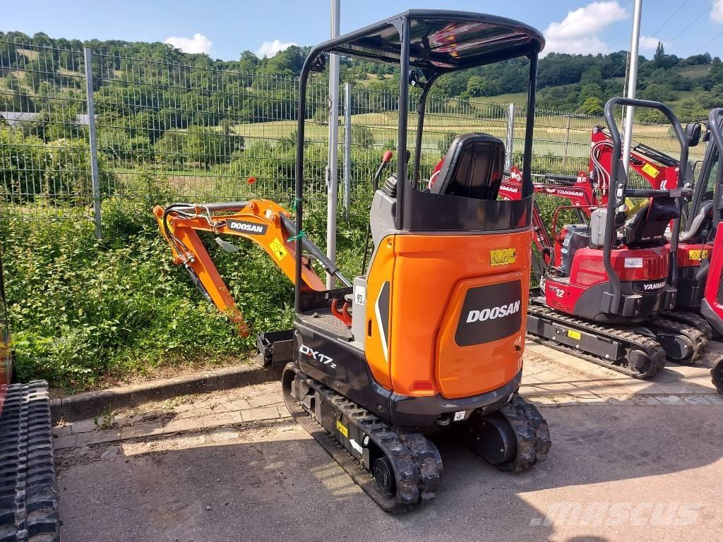 Doosan DX 17 Mini ekskavatoriai < 7 t