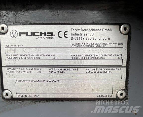 Fuchs MHL310F Atliekų / pramoniniai krautuvai