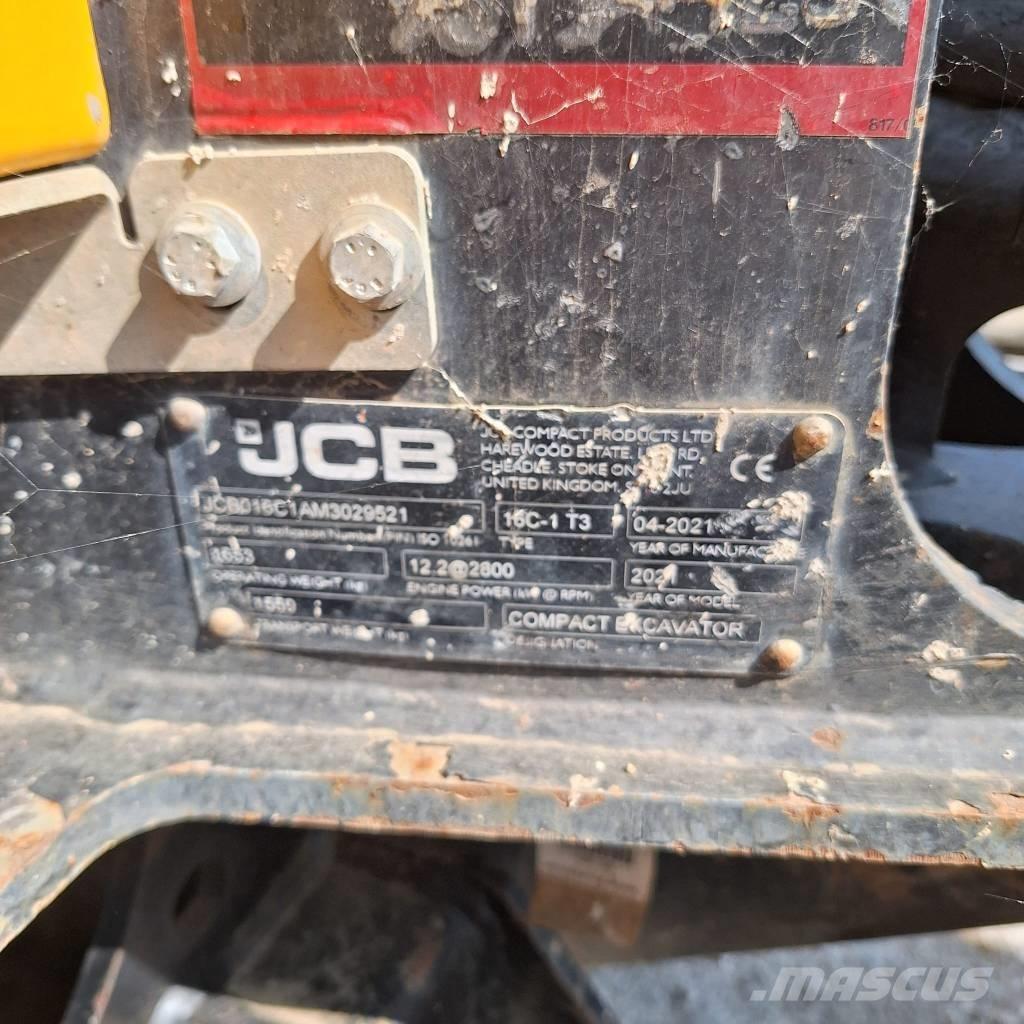 JCB 16 C-1 Mini ekskavatoriai < 7 t