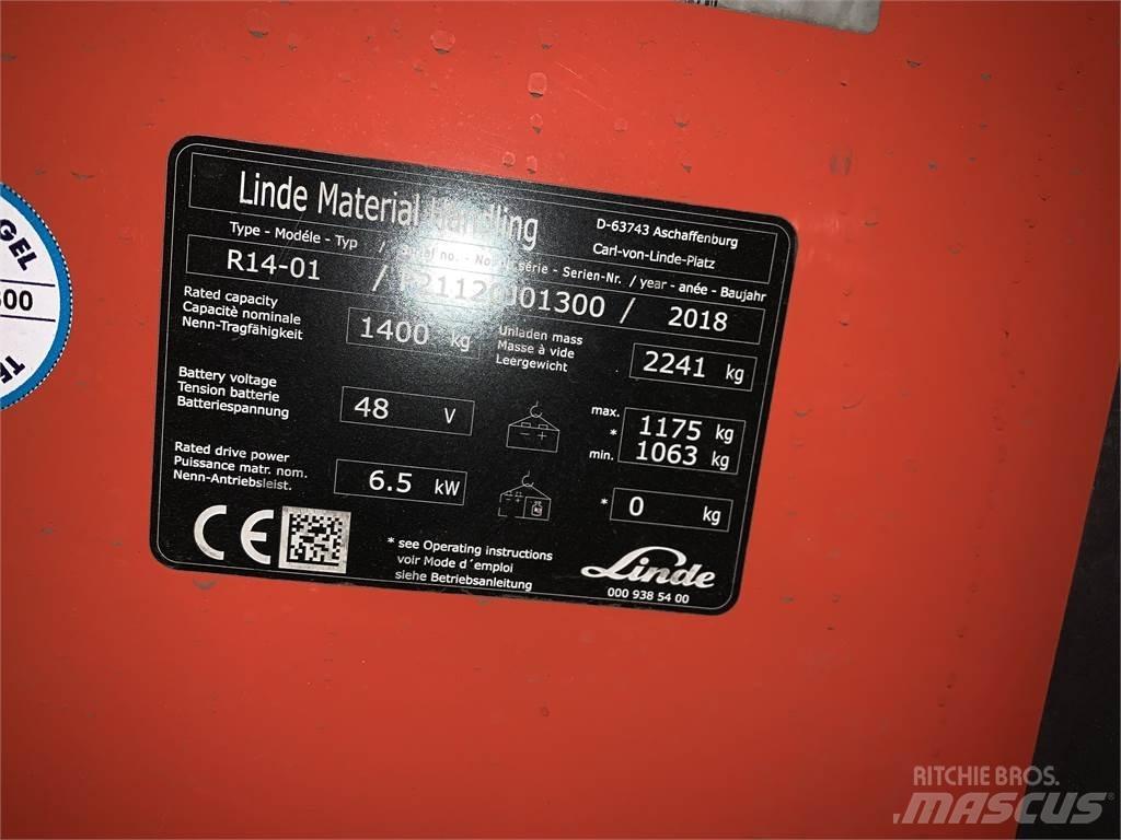 Linde R14 Šakiniai krautuvai su prailgintu keltuvu