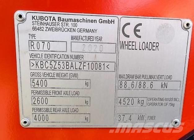 Kubota R 070 Naudoti ratiniai krautuvai