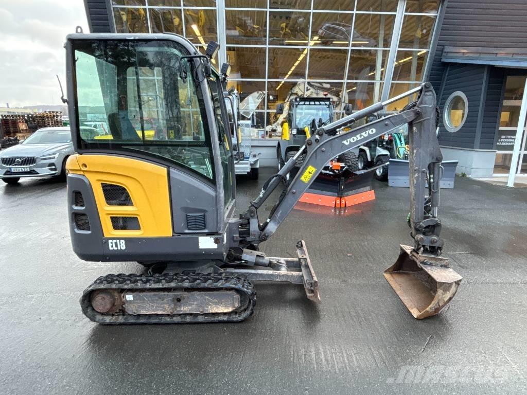 Volvo EC18 D Mini ekskavatoriai < 7 t