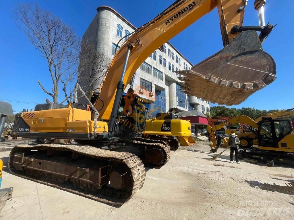 Hyundai Robex 520 VS Vikšriniai ekskavatoriai