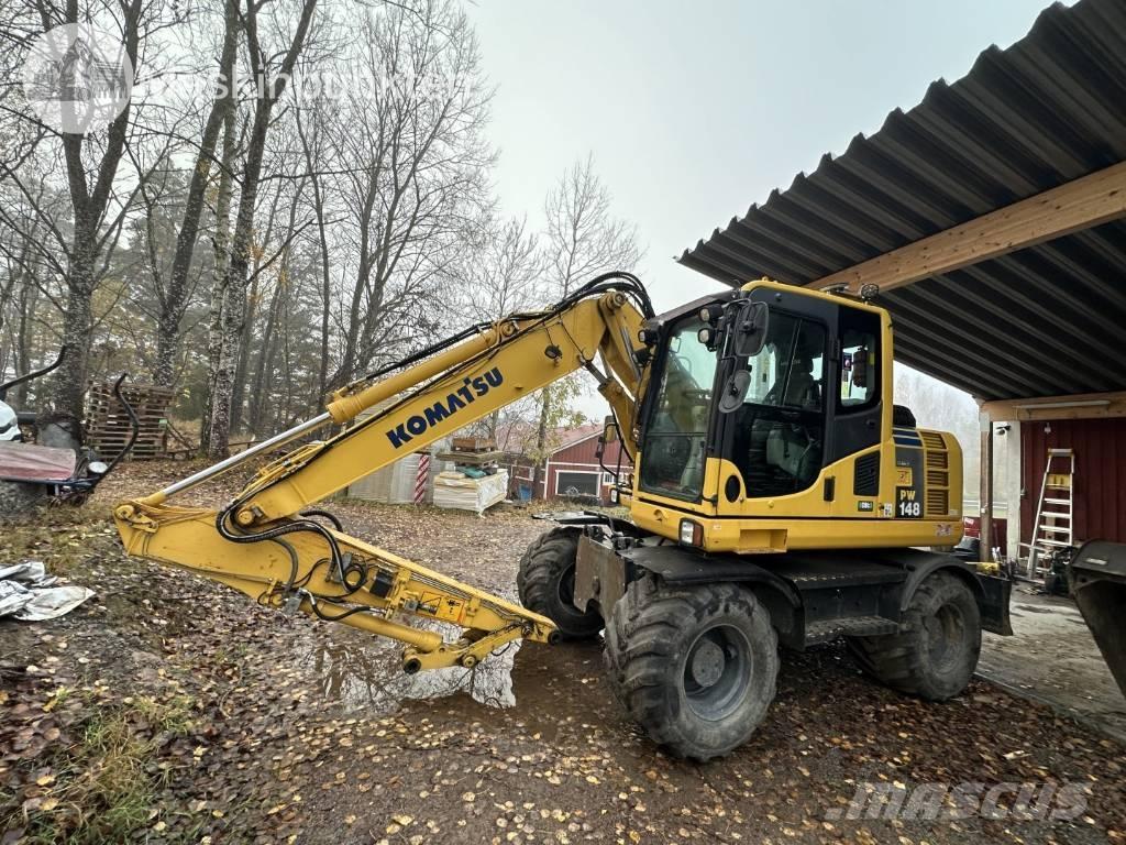 Komatsu PW 148-8 Ratiniai ekskavatoriai