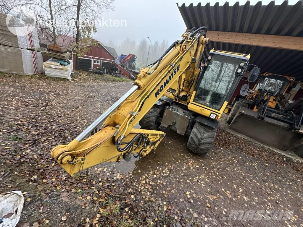 Komatsu PW 148-8 Ratiniai ekskavatoriai