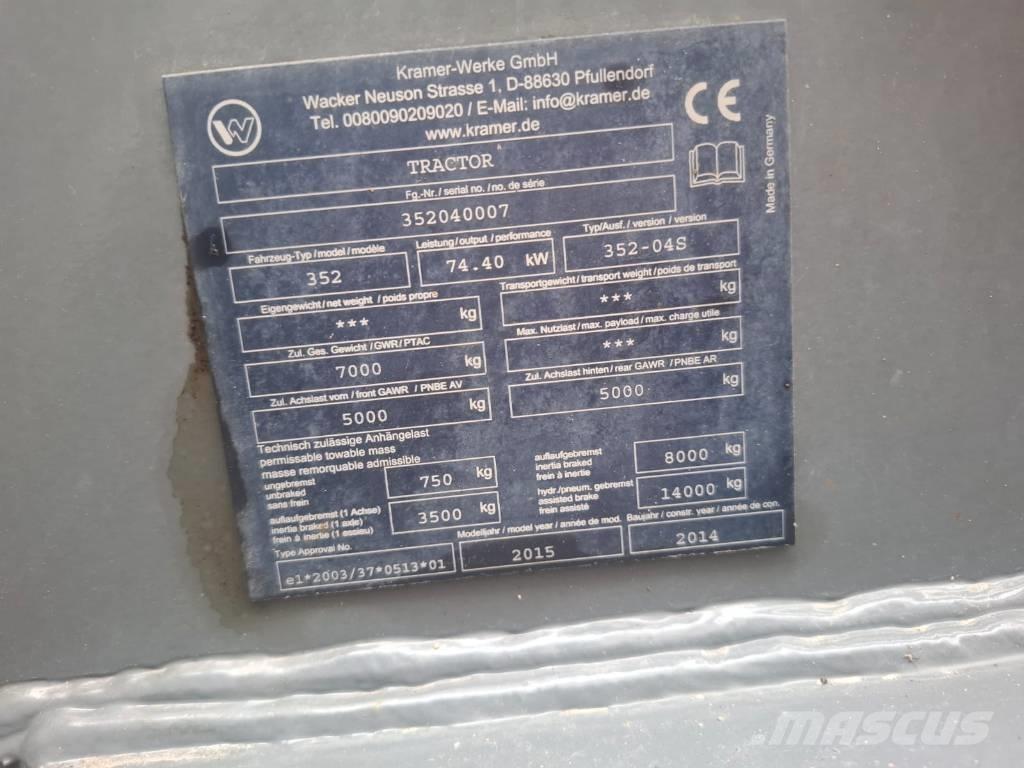 Kramer 8115 Naudoti ratiniai krautuvai
